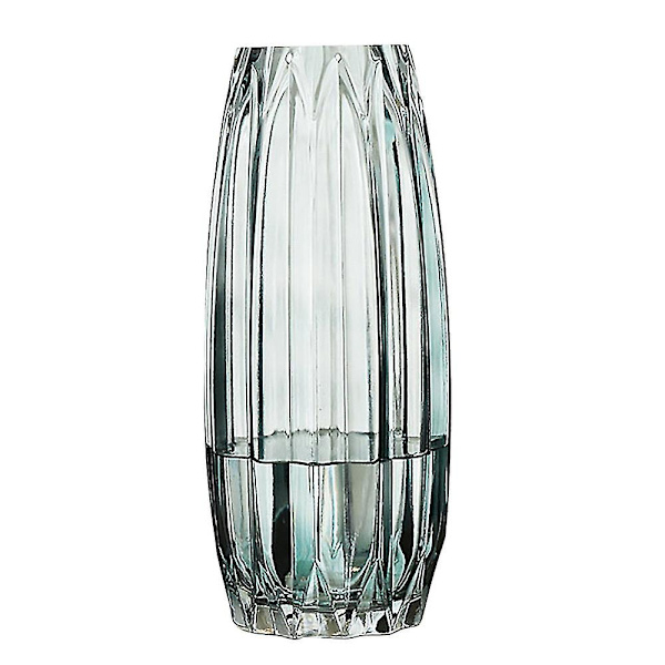 Nordisk Glasvas med Tjock Botten Transparent Svart Vas Vardagsrum (blå)-l