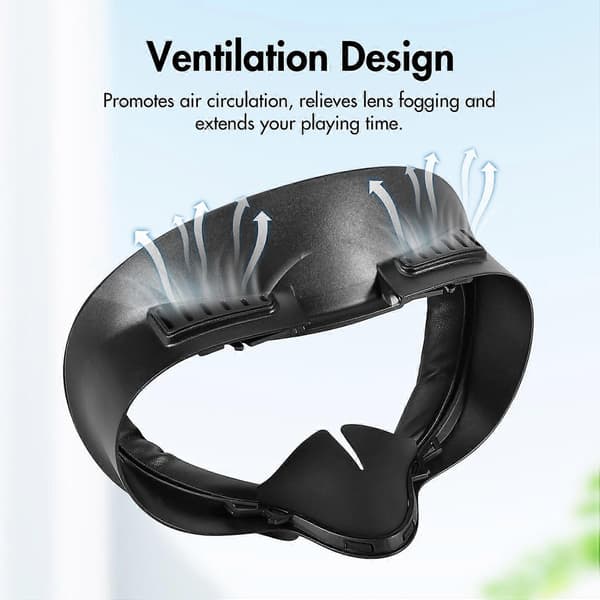 3-in-1 Replacement Mask for Meta Quest 3S Soft PU Pad + Face Interface + Silicone Nose Pad VR Head