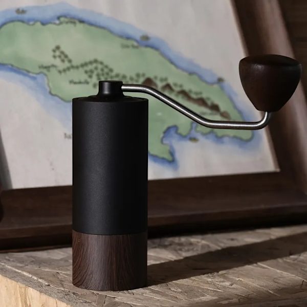 Manuel Kaffekværn, Espresso, French Press, Rustfrit Stål Konisk Kværn, Sort