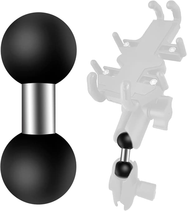 Motorcycle Mount Double Head Ball Adapter 25mm Double Ball Joint Arms Compatible with Double S