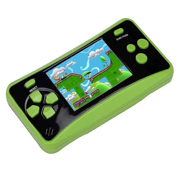 Portable Handheld Game Console For Kids, System Game Consoles Player Great Birthday Gift Green