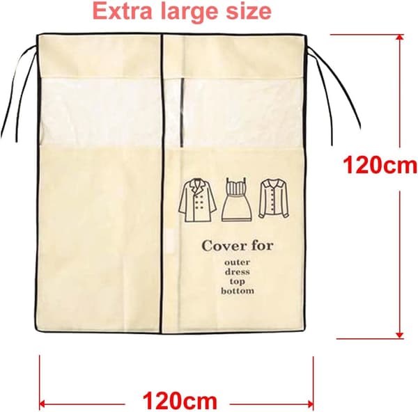 1 kpl Beige 120 × 120 cm Suoja Peite Vaatesuoja Pölysuoja