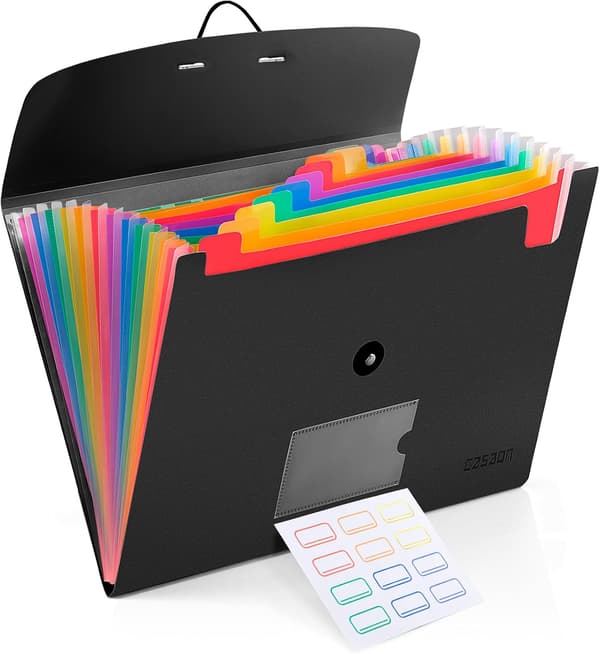 13-facks expanderande mapp dragspelsfil Organizer A4 Letter Size