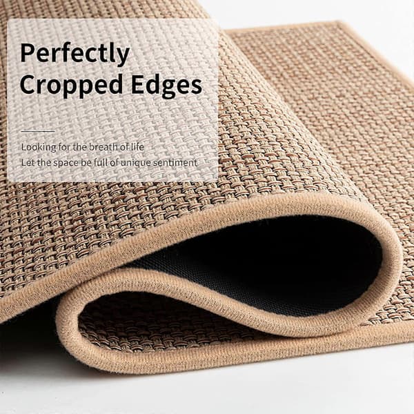 Anti-slip Kitchen Mat Waterproof Kitchen Rug Washable Floor Mat Home Decor Beige Beige