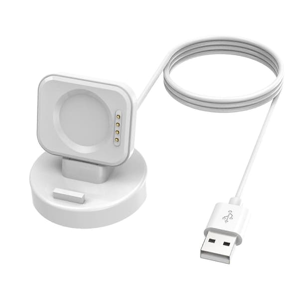 USB-opladningskabel til smartwatch, dataholder, strømlader, adapter, dockingstation, beslag, vugge, egnet til Watch 3/2/3, sort