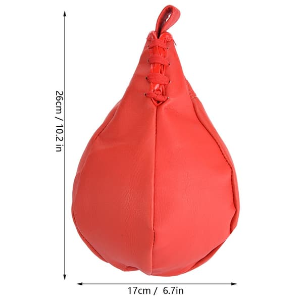 Inflatable Hanging Bag Boxing Speed Ball MMA Punching Training Equipment (Red)