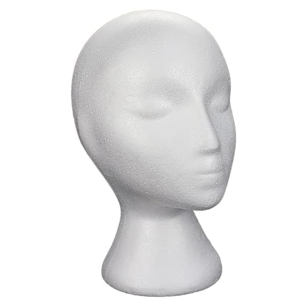 Foam Mannequin Head Stable Base 11 White Wig Stand for Salon Supplies