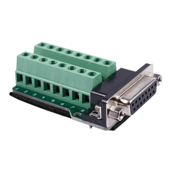2X DB15 D-SUB VGA 15-bens hunadapterstik Terminal Breakout PCB-kort