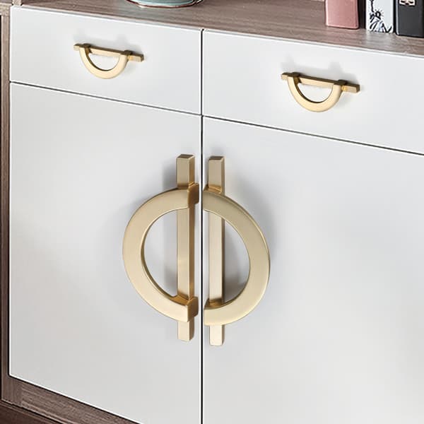 2 kpl kultamustia keittiön ovenkahvoja 128mm
