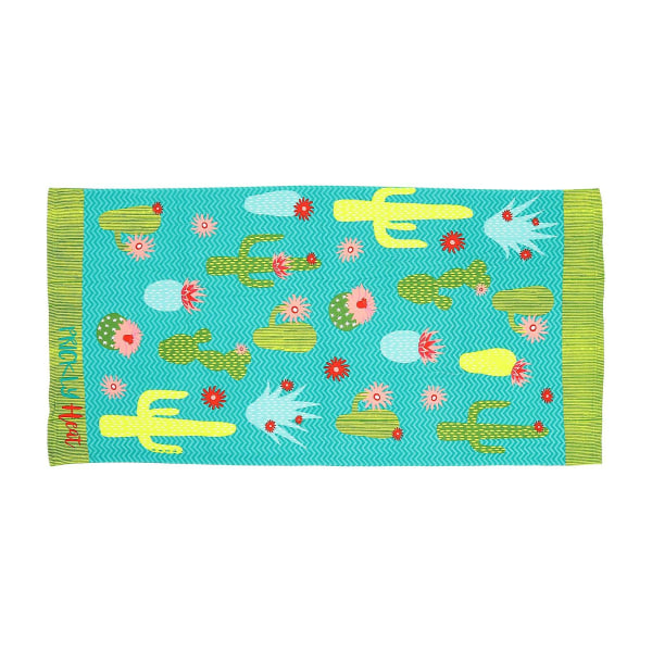 Campinghåndklæde mikrofiber ansigtsklude mikrofibertørrende vaskeklud Flamingo strandhåndklæde Quick Dry Ba Cactus 150X70CM