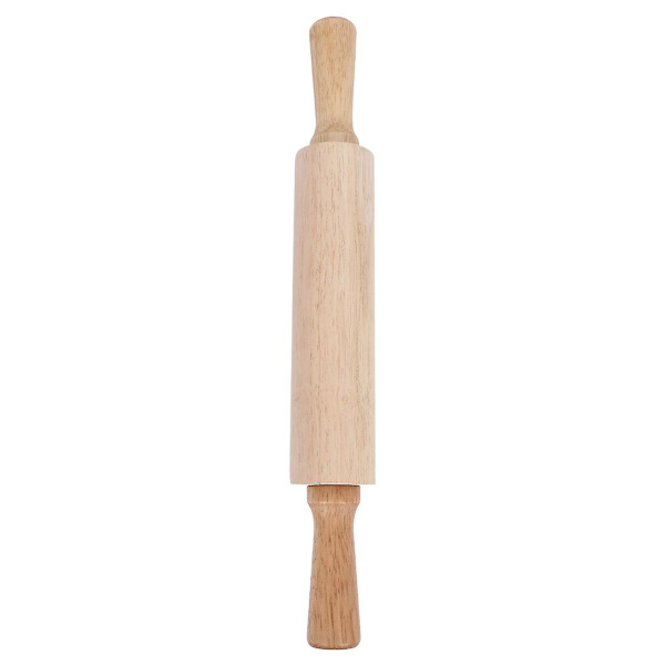 Nyttig Trærullestok Dej Pastry Roller Bærbar Fondant Kage Noodle Bageværktøj Køkkenudstyr Til Hjemmet (L Størrelse) 43 * 5,7 cm 43*5.7cm