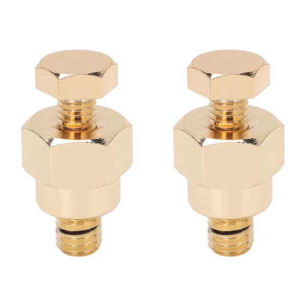 2 PCS Short Side Post Battery Adapter Terminal 3 8in NPT Thread Brass for Positive Negative