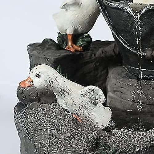 Havefigur Springvand Solcelle LED-lys Havekunst Dekorativ Udendørs Haveskulptur B-Perfet_tfrf