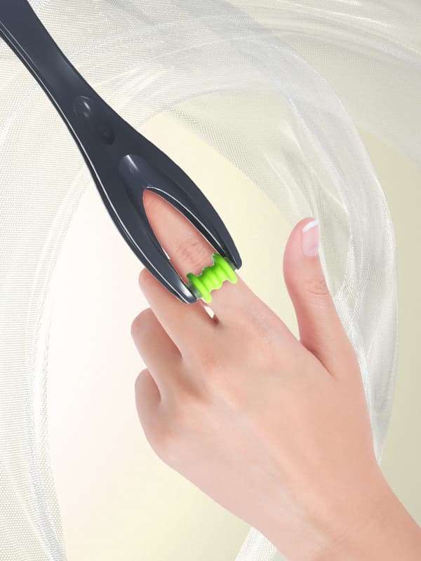17x2,5 cm Fingermassageapparat Dobbeltsidet Hånd