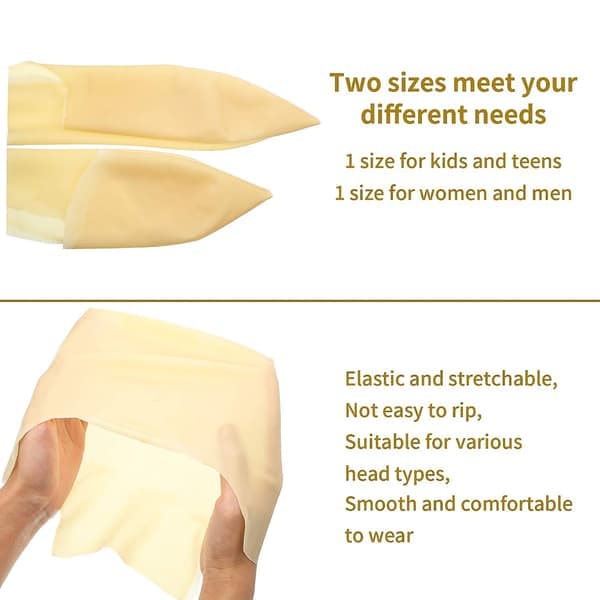 Bald Caps Latex Bald Cap for Adults Makeup Bald Head Wig Cap Costume Accessories