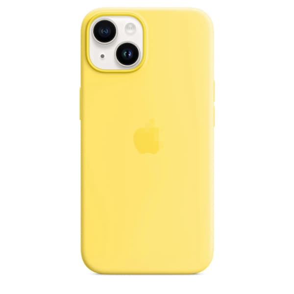 Compatible with iPhone 14 Silicone Case with MagSafe Wireless Fast Charging 6.1\" - Canary Yellow