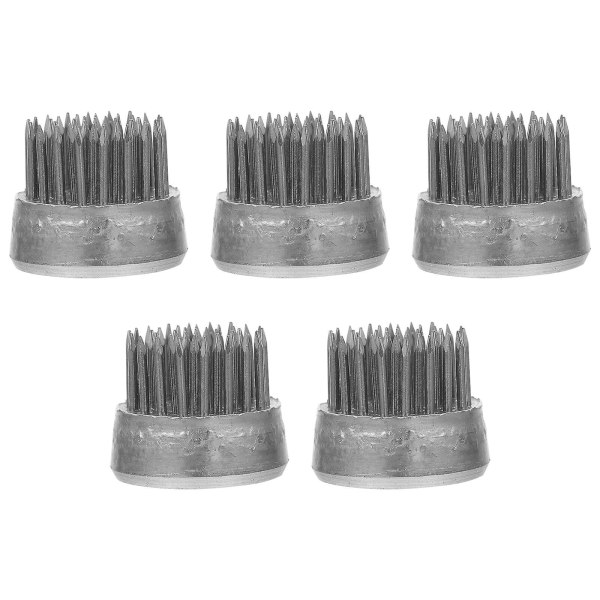 5 kpl Metalliset Ikebana-Kukatelineet Vintage Kukkateline Kukkapinni Kukkateline Pyöreä Kukkateline Kukkien Järjestelypidike Hopea 1,9X2,3X2,3CM Silver 1.9X2.3X2.3CM