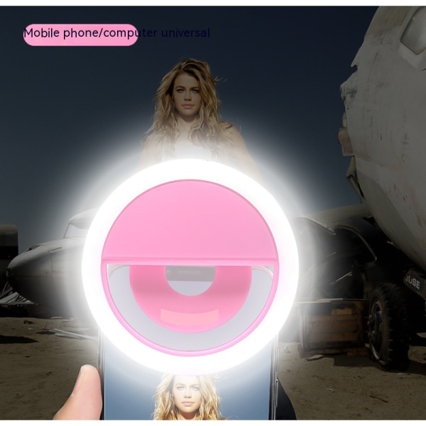Dafape Selfie Ring Light, puhelinvalo kannettava valopidike täyttövalo ladattava 3 valotilaa sopiva