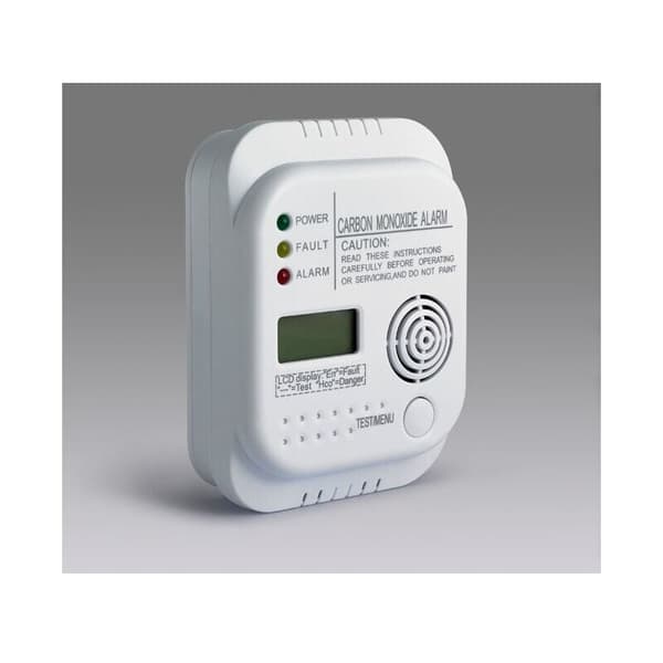 Carbon Monoxide Detector, Battery Operated, Gas Detector with Display and Temperature Indicator