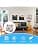 Wall-mounted storage - Geometric pattern, foldable storage bag for bedroom, bathroom, office, kitchen - Practical