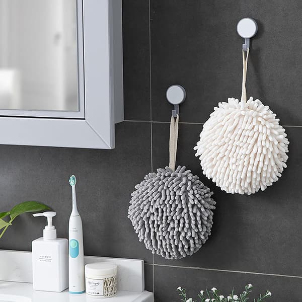 Chenille Håndklædesæt med 2 stk., Mikrofiber Badehåndklæder, Absorberende Håndklæder
