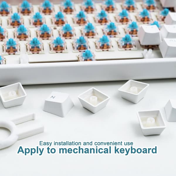 10 pcs Blue Switches Replacement 3-PIN Mechanical Keyboard Switches, Clicky, Precise Typing, Dustproof, LED Keyboard, Gaming Keyboard