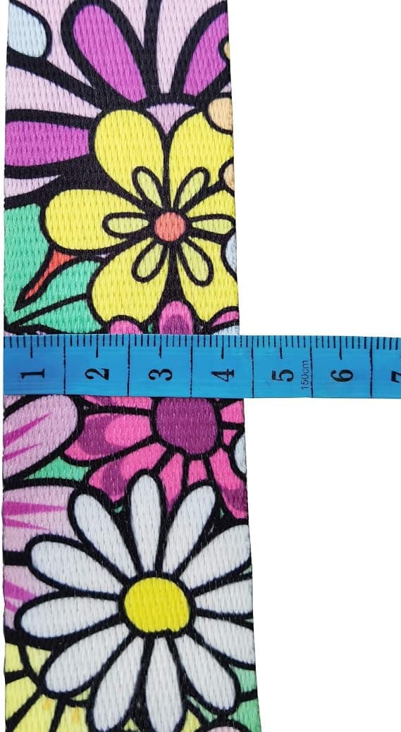Adjustable Replacement Strap 3.8cm (Yellow+Pink) Wide Shoulder Strap for