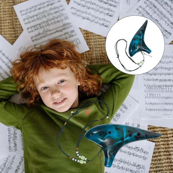 12-hullers Ocarina Alt Ocarina Blå Dolomitler Musiktilbehør