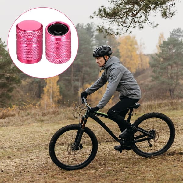 8 stk. dekkventilhetter, metall for Pink