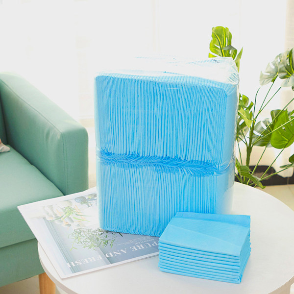 100-pakning - Hygieneunderlag / Engangsunderlag / Hygiene Underlag Blå 33*45cm