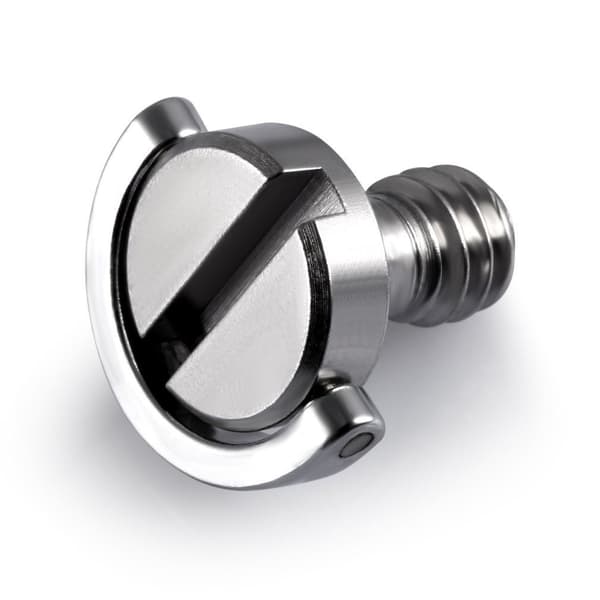 1/4\" Quick Release Plate Screw 2-pack, Universal Camera Screw for Tripod Head, Quick Release Screw in Silver Aluminum Alloy