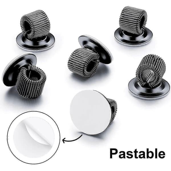 10-pack Pen Holder Clips Steel Pen Holder Self-Adhesive Pen Clips With Adjustable Spring Loop For Re