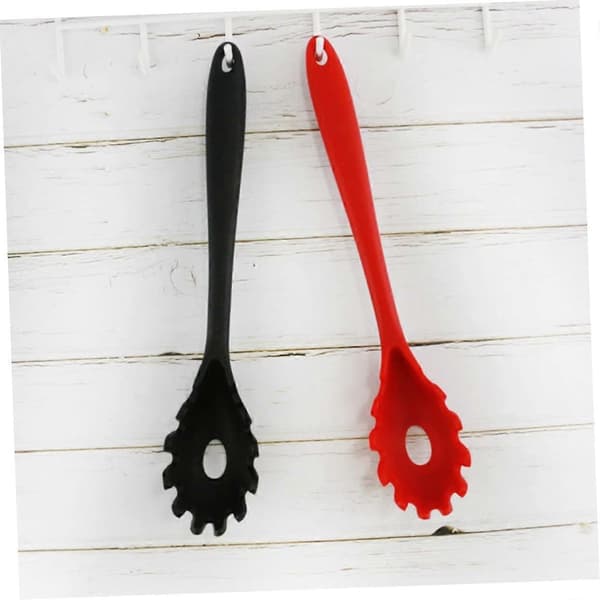 6 Pieces Silicone Noodle Ladle Pasta Server Spaghetti Fork Silicone Spaghetti Fork Silicone Spaghetti Ladle Pasta