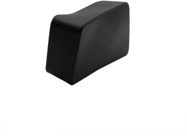 8-pack rektangulära, icke-märkande PVC-stolsbensskydd för stols- och möbelben (passar 50 x 100 mm, 2\" x 4\") Svart