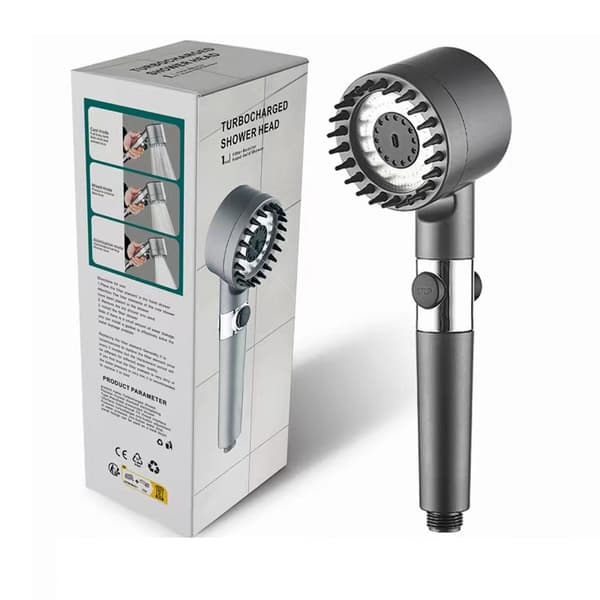 Pressure-Boosting Filtering Shower Head One-Hand Spray - Enhanced Water Experience with Negative Ions