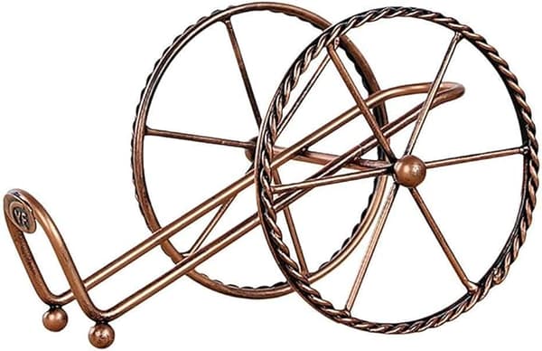 Retro Metallinen Viinipulloteline Hyllyillä Esittelyyn