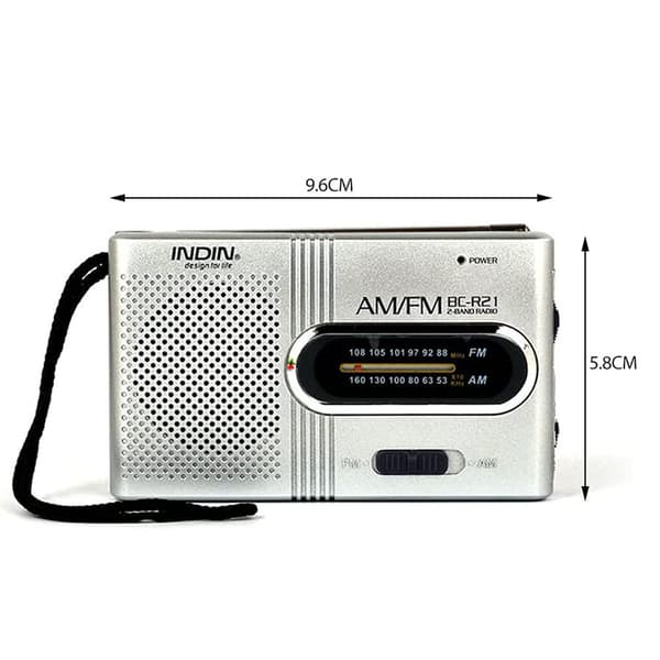 Portable Radio | AM/FM Battery Powered with Remote Control