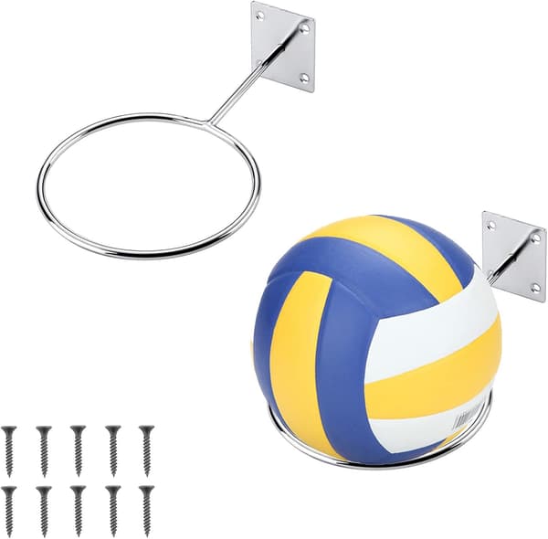 Väggmonterade bollhållare Sportbollställ Vägg 2-pack Mount Di