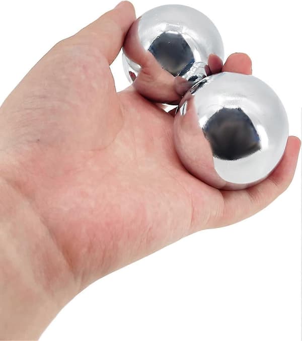 53 mm baodingbolde i rustfrit stål, fitnessbolde, trykfitnessbolde
