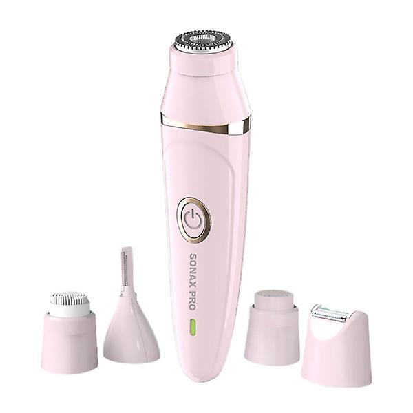 Damebarber Epilator Ansikts- og Kroppshår Fjerningsapparat USB Barbermaskin Rosa 14x4cm Pink 14x4cm