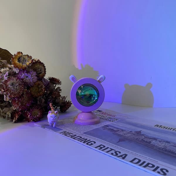 Sunset Lamp Light Atmosphere LED Light Sunset Bedroom Projection Rainbow Lamp Night Light Decoration