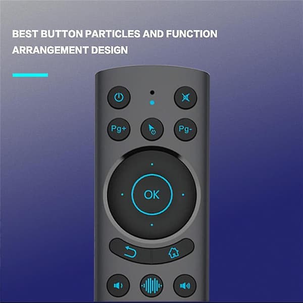 G20S PRO BT5.0 2.4G Wireless Smart Voice Air Mouse Gyroscope IR Learning Backlit Remote Control
