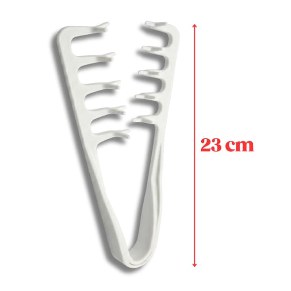 Comb for Wavy and Curly Hair | Comb for Textured Hair White M white m white m