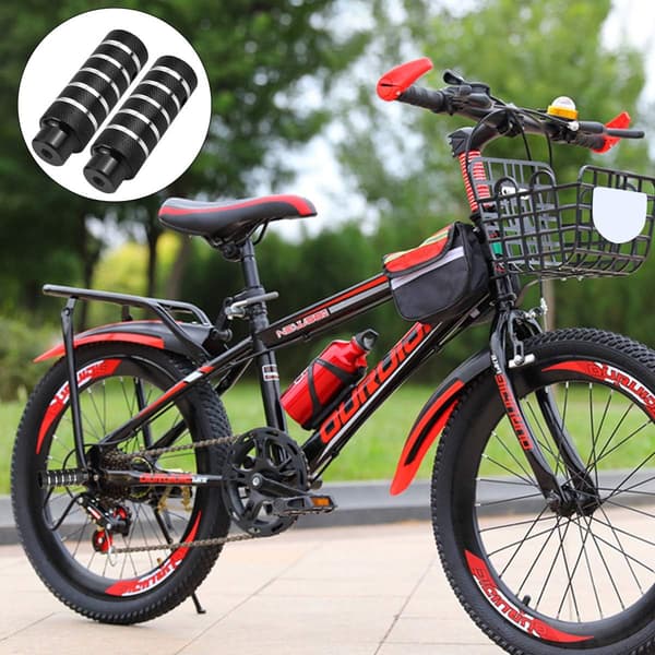 2PCS Aluminiumlegering halkfria pedaler för cykel, Cylindr