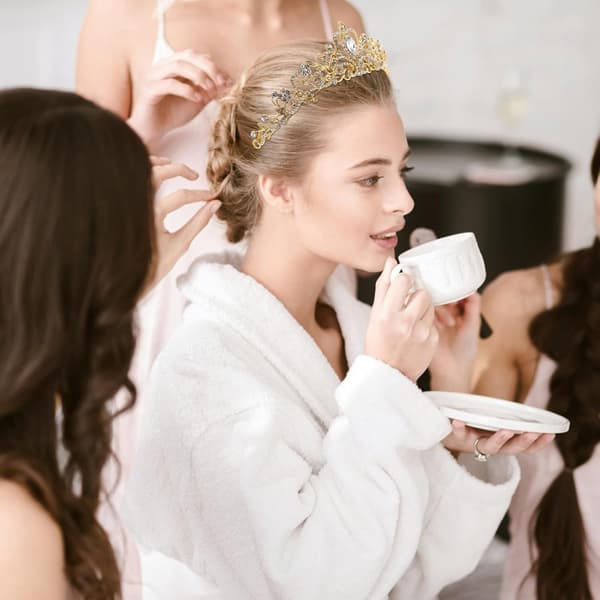 Brudkrona Tiara Rhinestone Legering Huvudbonad för Kvinnor Bröllop