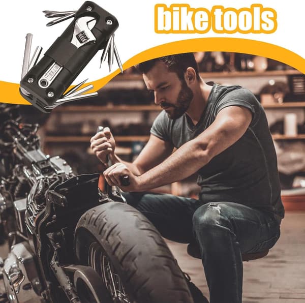 Multifunctional Combination Tool, Outdoor Camping Bicycle Motorcycle Tool KT-02, Lightweight Safety Maintenance Tool