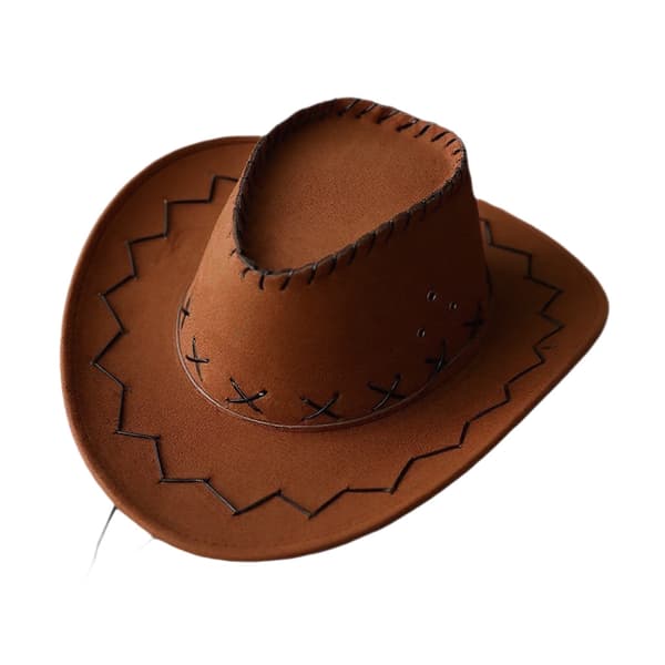 Hatt Keps Gräsmark Unisex Solhat Mongolsk Cowboy Voksen Baseball Kasketter Hat til Kvinder Læder Outback Hat (Mørk Kaffe)