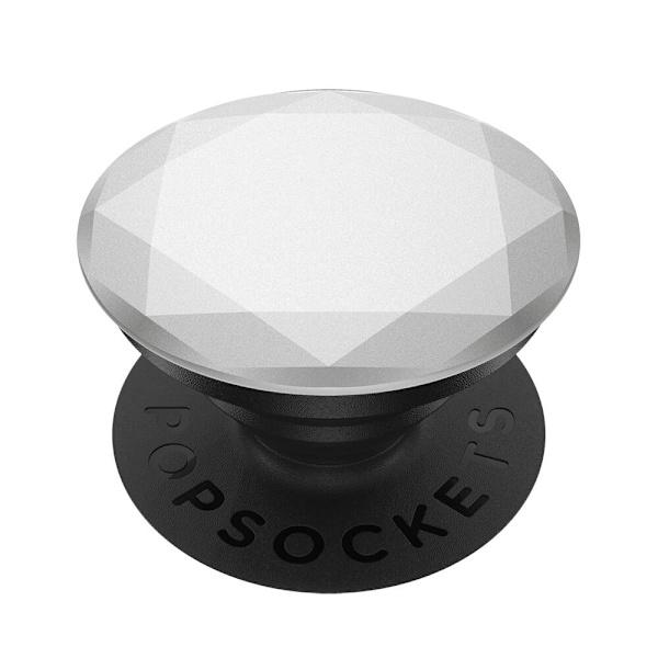 POPSOCKETS PopGrip Premium Metallic Diamond Silver Silver