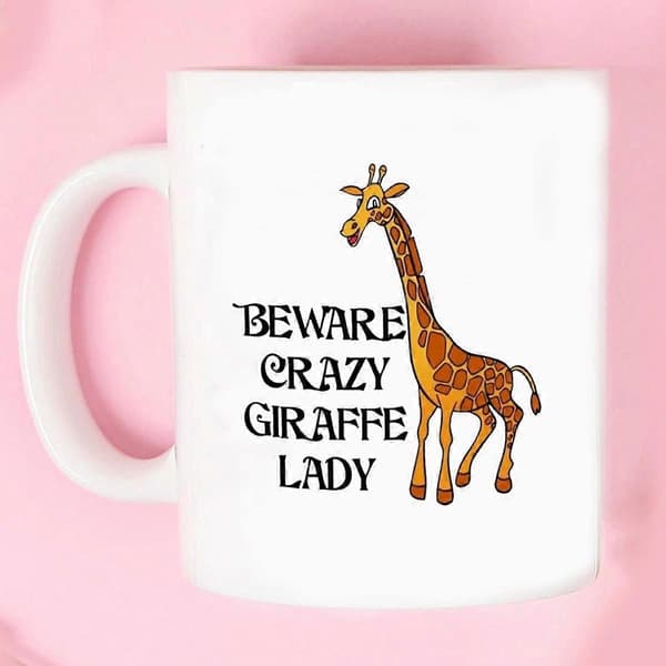 SSRGV Giraffe Coffee Mug Breakfast Mug Funny Coffee Mug 325 ml Inspirational And Motivational.