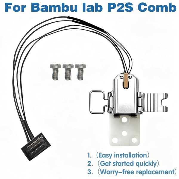 4-pak keramiske hotend-varmeenheder med termistorsensorer og isolerende klemmer til Bambu Lab P2S 3D-printer